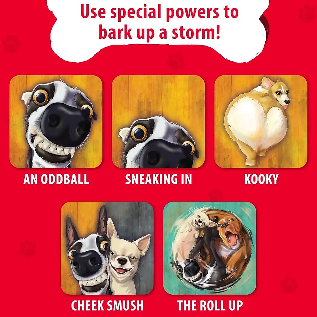 Example power up cards in the oddballs card game