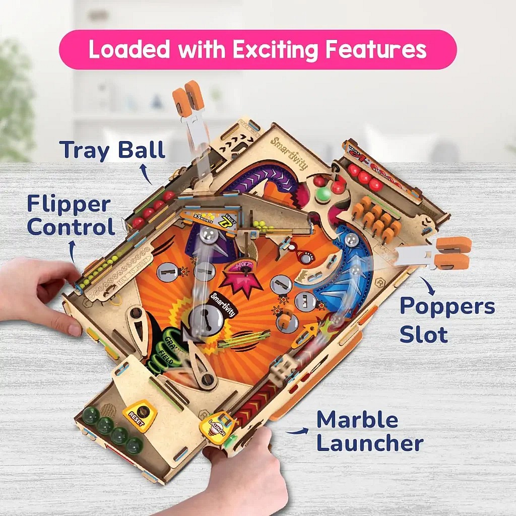 Smartivity DIY Pinball Machine game rules and how to play