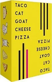 Taco Cat Goat Cheese Pizza card game box product photo