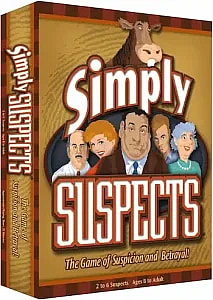 Simply suspects social deduction strategy board game box product photo