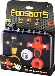 Fat Brain Toys Foosbots On The Go Tabletop Trickshot Game box