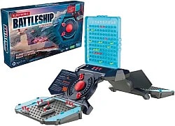 Battleship reloaded strategy board game setup and box