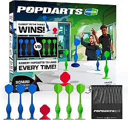 Popdarts fun outdoor, indoor, family darts game box product photo