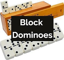 Block dominoes set