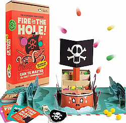 Fire in The Hole! Pirate adventure board game box and game board product photo