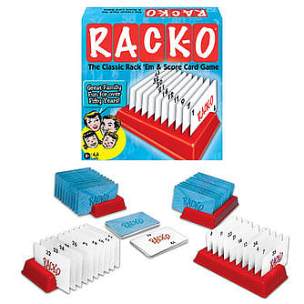 Rack-o card game box