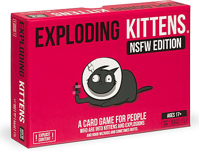 Exploding Kittens NSFW edition party card game box