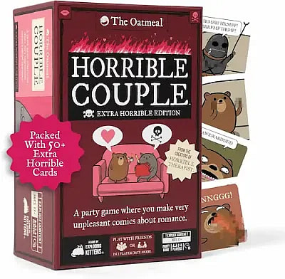Exploding Kittens Horrible Couple – Extra Horrible Edition game box product photo