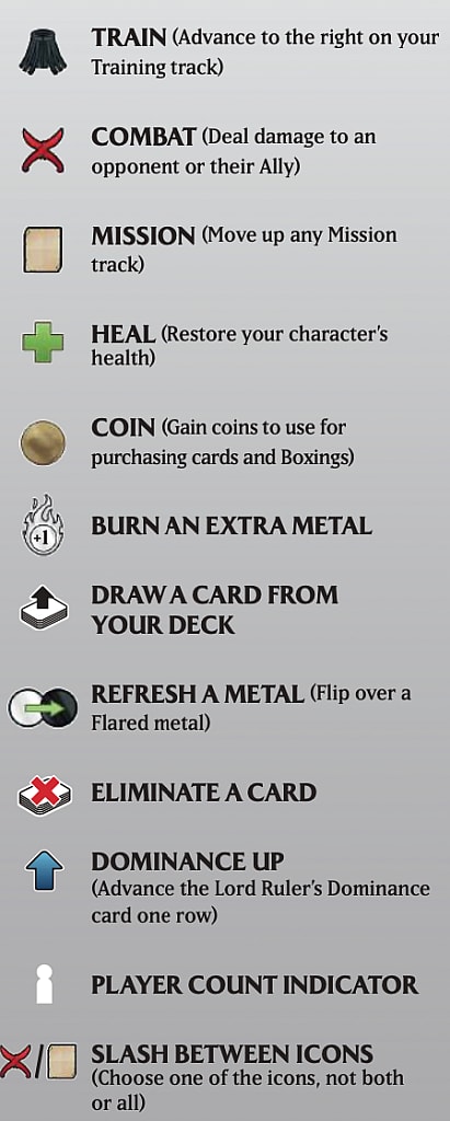 Mistborn card icons reference