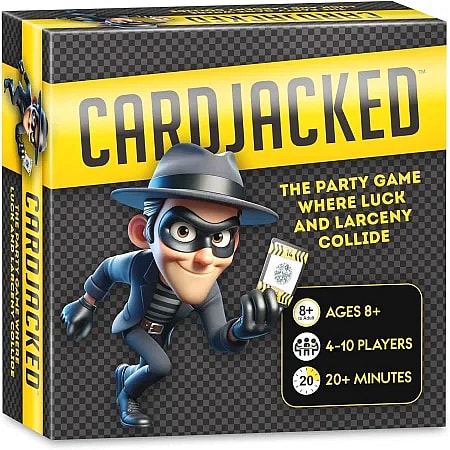 Cardjacked party card game box
