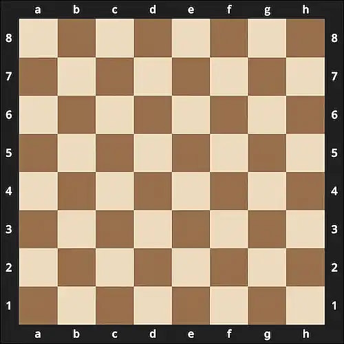 empty chess board with notation
