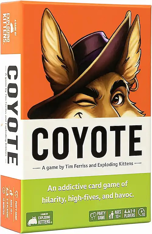 Coyote by exploding kittens card game box product photo